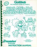 -SUPER MARIO MUSHROOM WORLD (Gottlieb) Manual