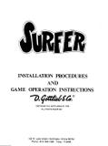 SURFER (Gottlieb) Manual & Schematic