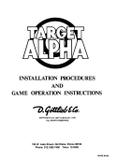 -TARGET ALPHA (Gottlieb) Manual & Schematic