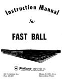 -FAST BALL (Williams) Manual &