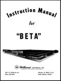 -BETA SHUFFLE ALLEY (United)Manual and Schematic