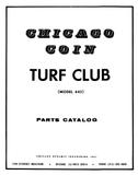 Manuals - To-Tz-TURF CLUB (Chicago Coin) Manual & Schem.