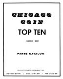 TOP TEN (Chicago Coin) Manual/Schematic