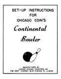 Manuals - C-CONTINENTAL BOWLER (CCM) Manual & Schem.