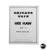 Manuals - H-HEE HAW (Chicago Coin) Manual/Schematic