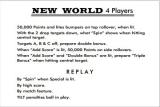 Score / Instruction Cards-NEW WORLD (Playmatic) Score cards (3)