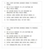 CINEMA (Chicago Coin) Score Card