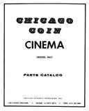 -CINEMA (Chicago Coin) Manual & Schematic