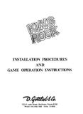 Manuals - K-KING ROCK (Gottlieb) Manual & Schematic