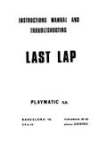 Manuals - L-LAST LAP (Playmatic) Manual & Schematic
