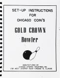 -GOLD CROWN BOWLER (CCM) Manual/Schematic