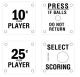 Score / Instruction Cards-SAHARA Bowler (United) Score cards