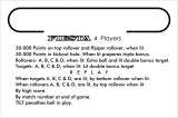 Score / Instruction Cards-FIESTA (Playmatic) Score cards (3)