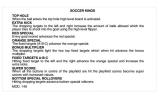 Score / Instruction Cards-SOCCER KINGS (Zaccaria) Score card set