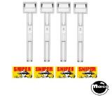 Drop Target Parts-RAVEN (Gottlieb) Drop target set (4)