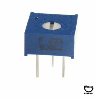 Potentiometer 25 Kohm linear PCB mount