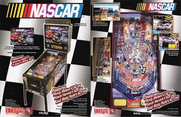 NASCAR Pinball Machine by Stern