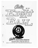 EIGHT BALL (Bally 1977) Manual & Schematic - Reprint