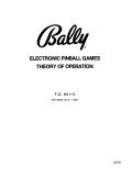 Service - Bally-Bally Electronic Pinball Theory of Operation