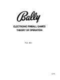 -Bally Electronic Pinball Theory of Operation