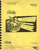 Manuals - R-RAPID FIRE (Bally) Manual & schematic