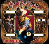 Backbox Art-EIGHT BALL DELUXE 1981 (Bally) Backglass