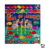 Backbox Art-HAPPY GO LUCKY (Gottlieb) Backglass