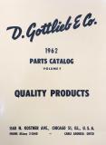 Parts Catalogs-Gottlieb® 1962 Parts Catalog Vol. F