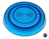 Pop Bumper cap - blue trans. grooved