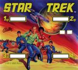 STAR TREK (Bally) Backglass