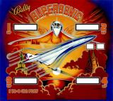 Backbox Art-SUPERSONIC (Bally) mirrored backglass