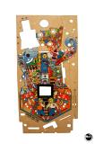 Playfields, Screened, Unpopulated-LIGHTS CAMERA ACTION (Gottlieb) Playfield