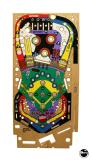 Playfields, Screened, Unpopulated-SILVER SLUGGER (Gottlieb) Playfield