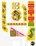 Stickers & Decals-SUPER MARIO BROS (Gottlieb) Decal set