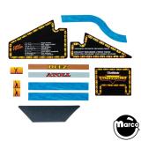 Stickers & Decals-WATERWORLD (Gottlieb) Decal set