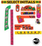 -SUPER MARIO MUSHROOM (Gottlieb) Decal set