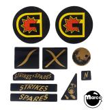 -STRIKES & SPARES (Gottlieb) Decal set