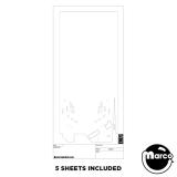 White Wood Blank Playfield Layout Paper Modern Stern
