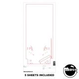 White Wood Blank Playfield Layout Paper Modern Williams