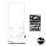Homebrew White Wood Playfield Designer's Kit (Williams) 