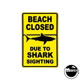 TFK Pinball Mods-JAWS (STERN) CLOSED BEACH SIGN MOD