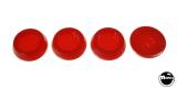 Leg Leveler Cups - Polyurethane 4pc Set - RED