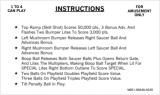 FIREBALL CLASSIC (Bally) Score card Set (5)