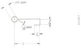 Wire forms & Gates-Gate switch wire arm Bally early