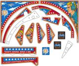 Playfield Plastics-SIX MILLION DOLLAR MAN (Bally) Plastic set