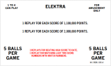 ELEKTRA (Bally) Score Cards