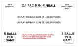 MR & MRS PAC MAN (Bally) Score Cards (7)