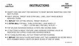 WIZARD (Bally) Score Cards