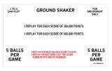 -NITRO GROUNDSHAKER (Bally) Score Cards