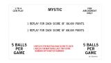 MYSTIC (Bally) Score Card Set